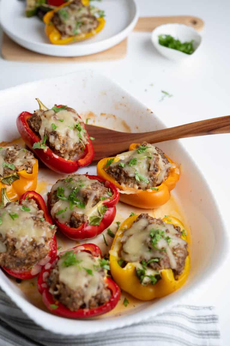 The Best Stuffed Peppers without Tomato Sauce LadyPearTree