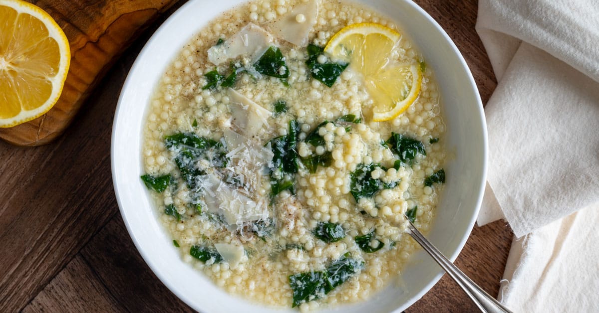 Pastina Egg Drop Soup (Stracciatella alla Romana) LadyPearTree