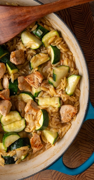 Lemon Chicken Orzo Pasta Recipe (EASY one-pot dinner)