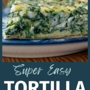 A slice of spinach and feta quiche on a plate.